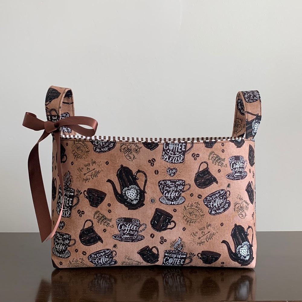Storage Fabric Basket -coffee fabric